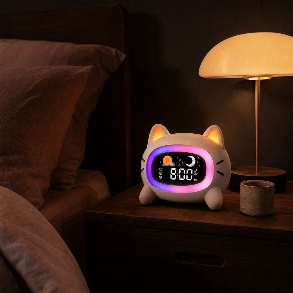 Royal Opera Kids Alarm Clock Cat Night Light