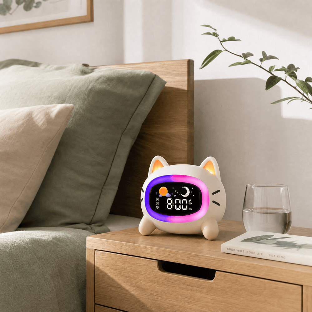 Royal Opera Kids Alarm Clock Cat Night Light