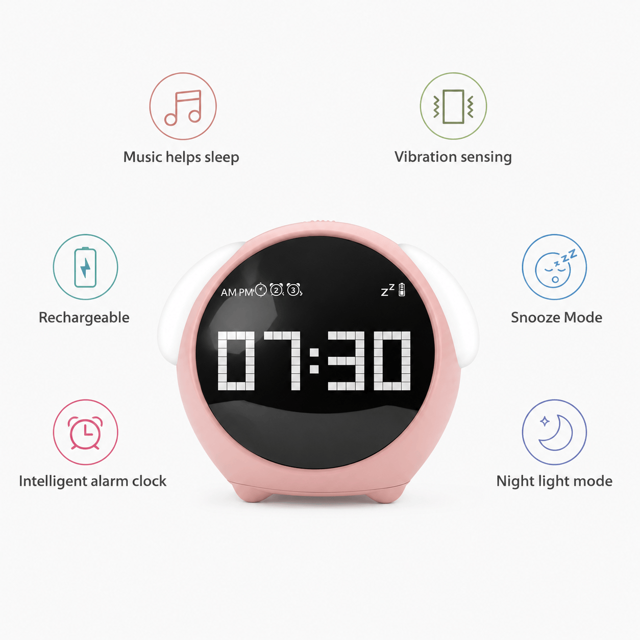 Royal Opera Kids Alarm Clock Emoji Display
