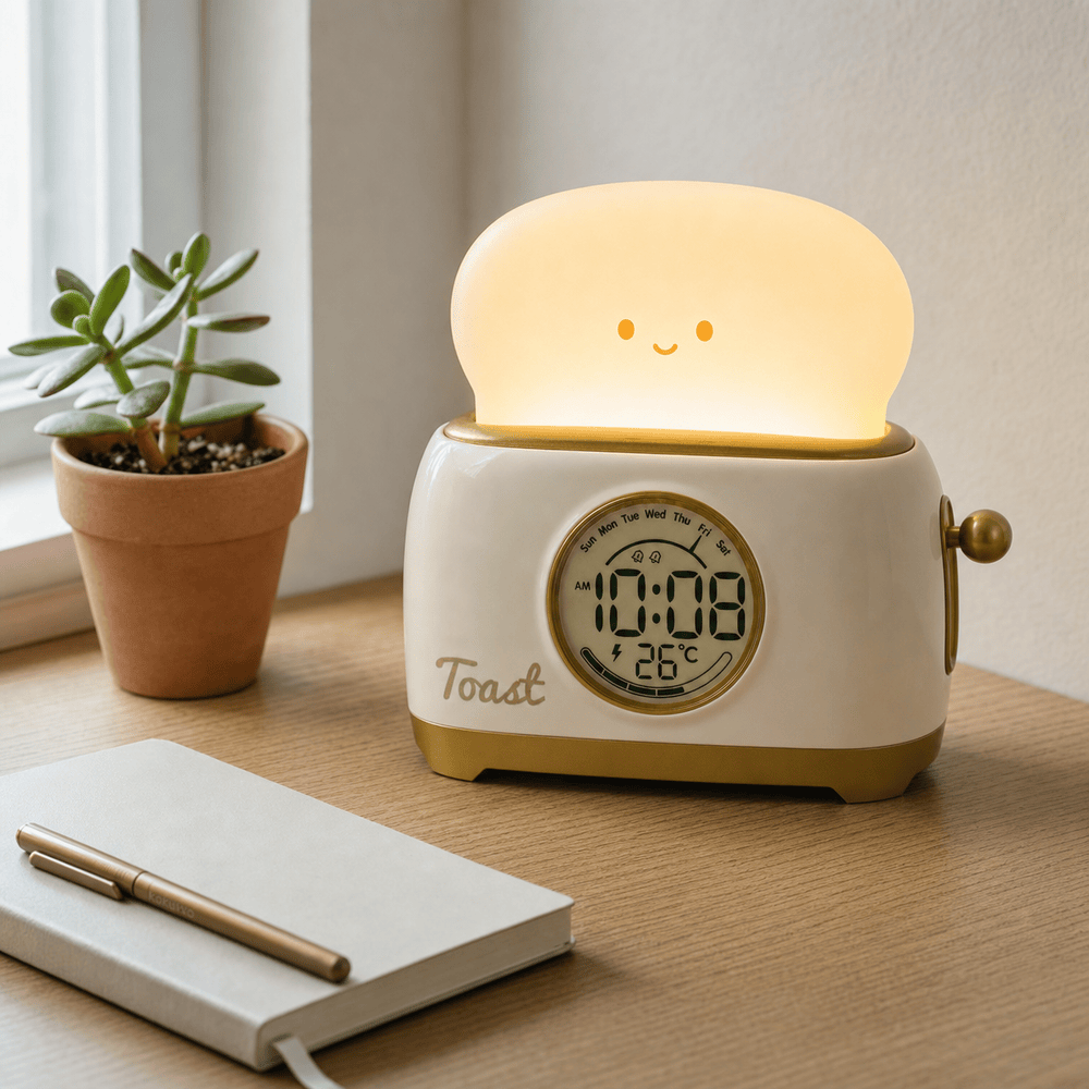Royal Opera Kids Alarm Clock Night Light Toaster