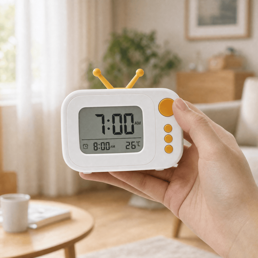 Royal Opera Kids Alarm Clock Retro TV Shape