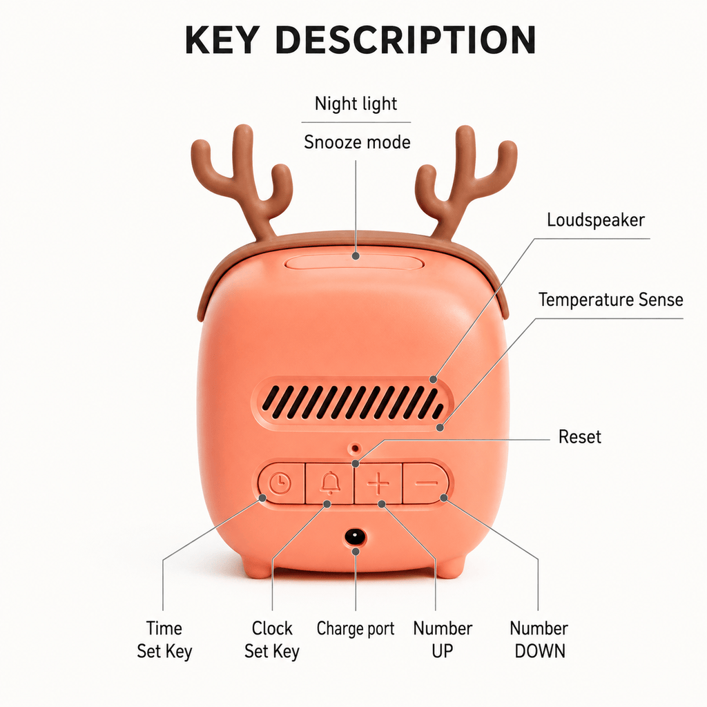 Royal Opera Kids Alarm Clock Sprout Night Light