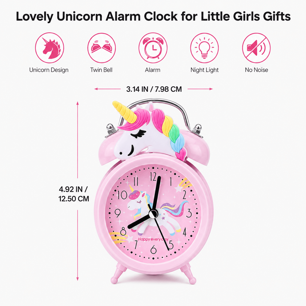 Royal Opera Kids Alarm Clock Unicorn Silent