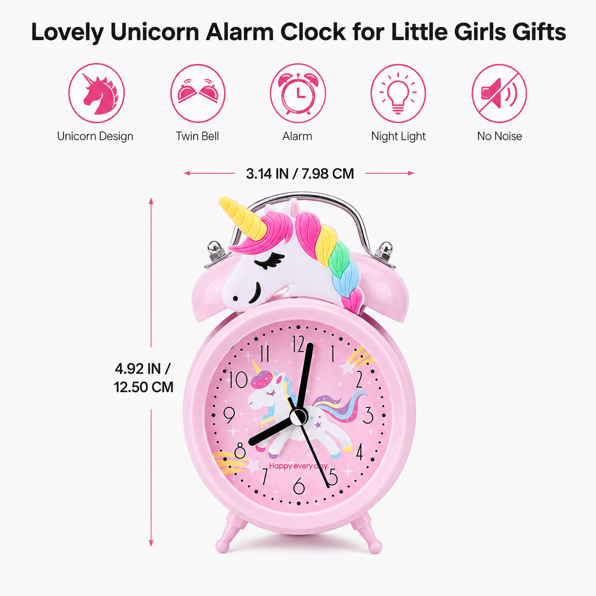 Royal Opera Kids Alarm Clock Unicorn Silent