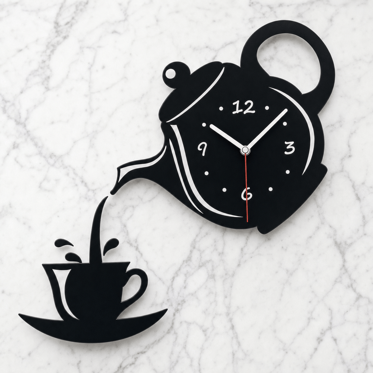 Royal Opera Kitchen Teapot Wall Clock