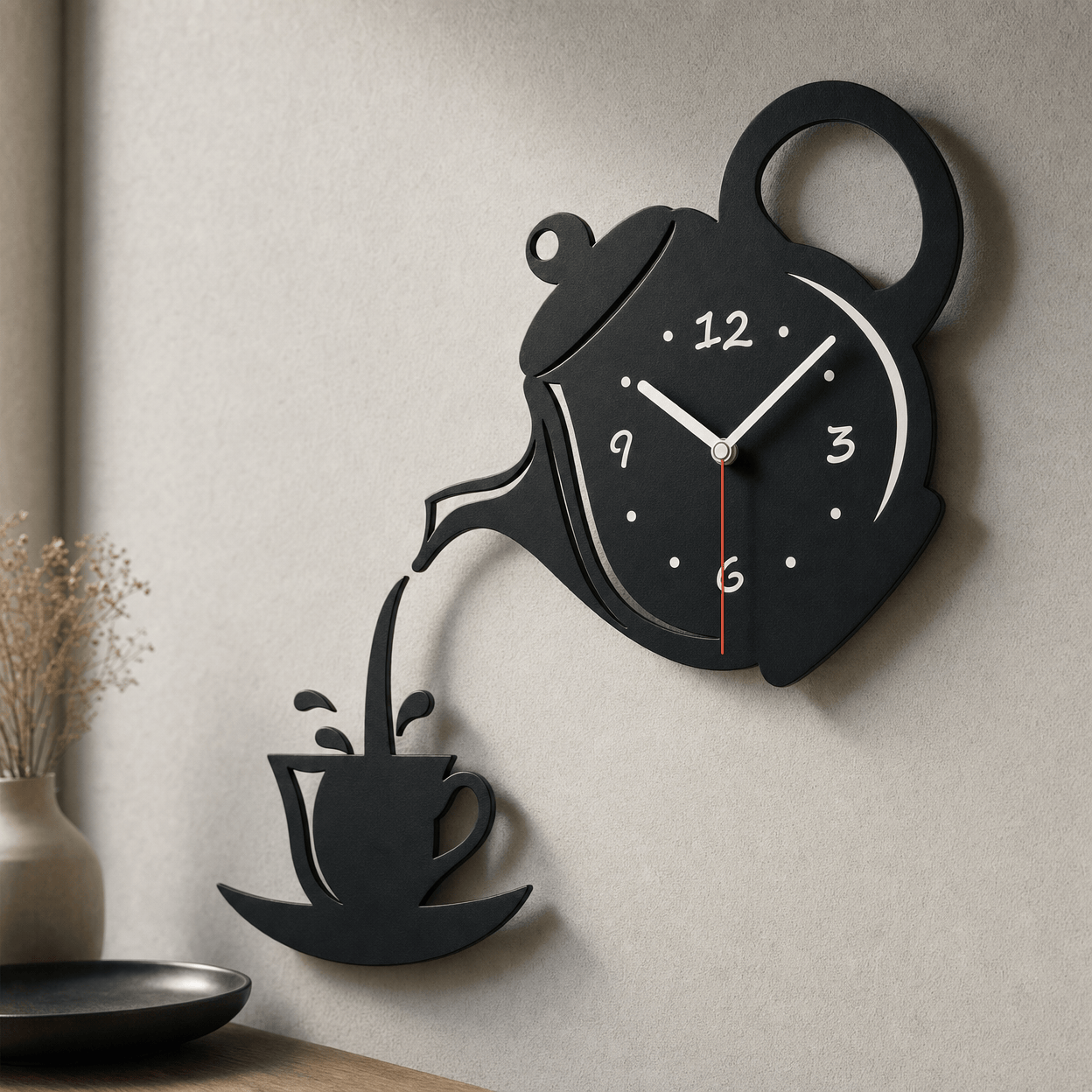 Royal Opera Kitchen Teapot Wall Clock