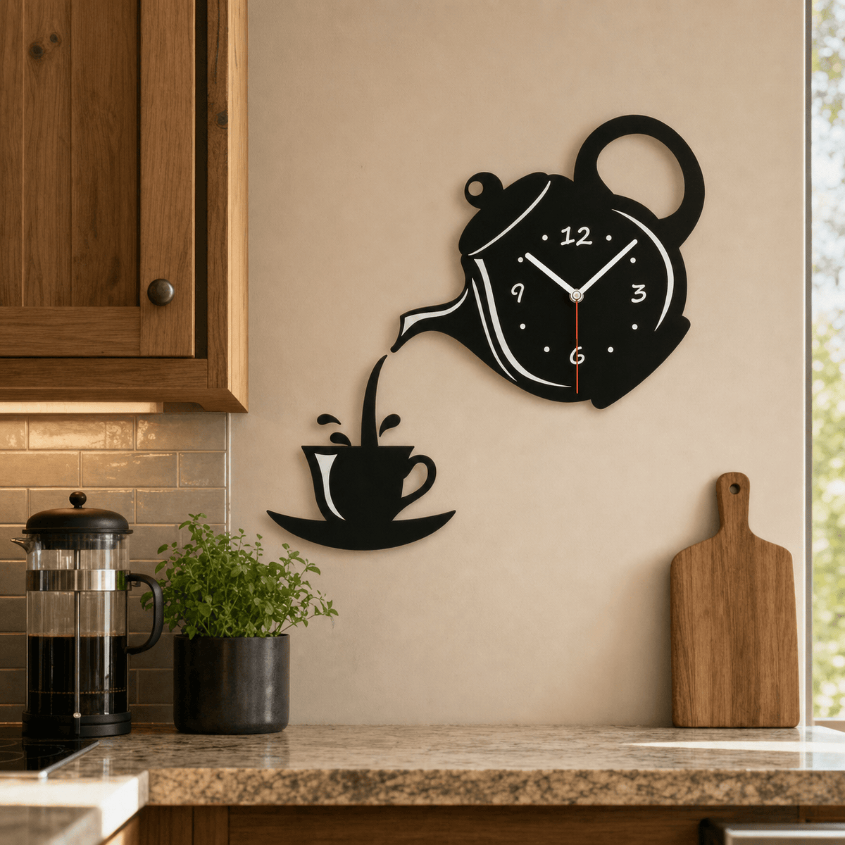 Royal Opera Kitchen Teapot Wall Clock