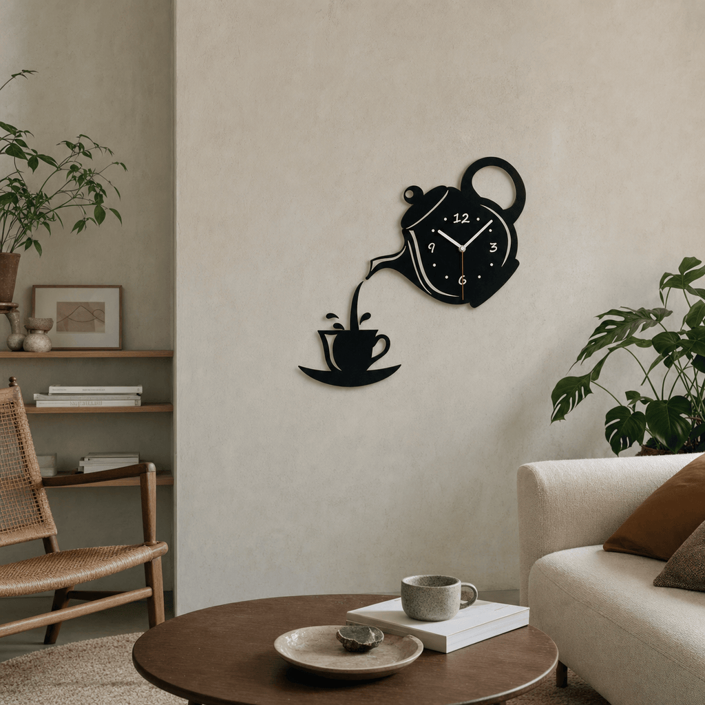 Royal Opera Kitchen Teapot Wall Clock
