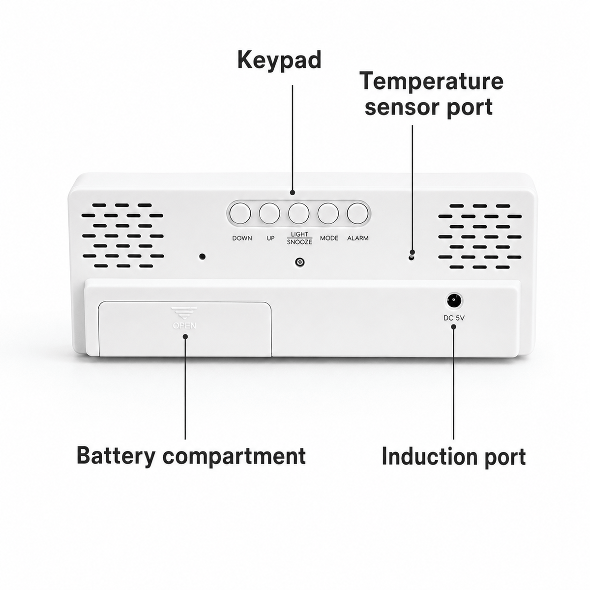 Royal Opera Large Luminous Digital Alarm Clock