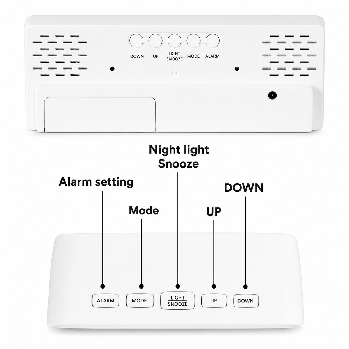 Royal Opera Large Luminous Digital Alarm Clock