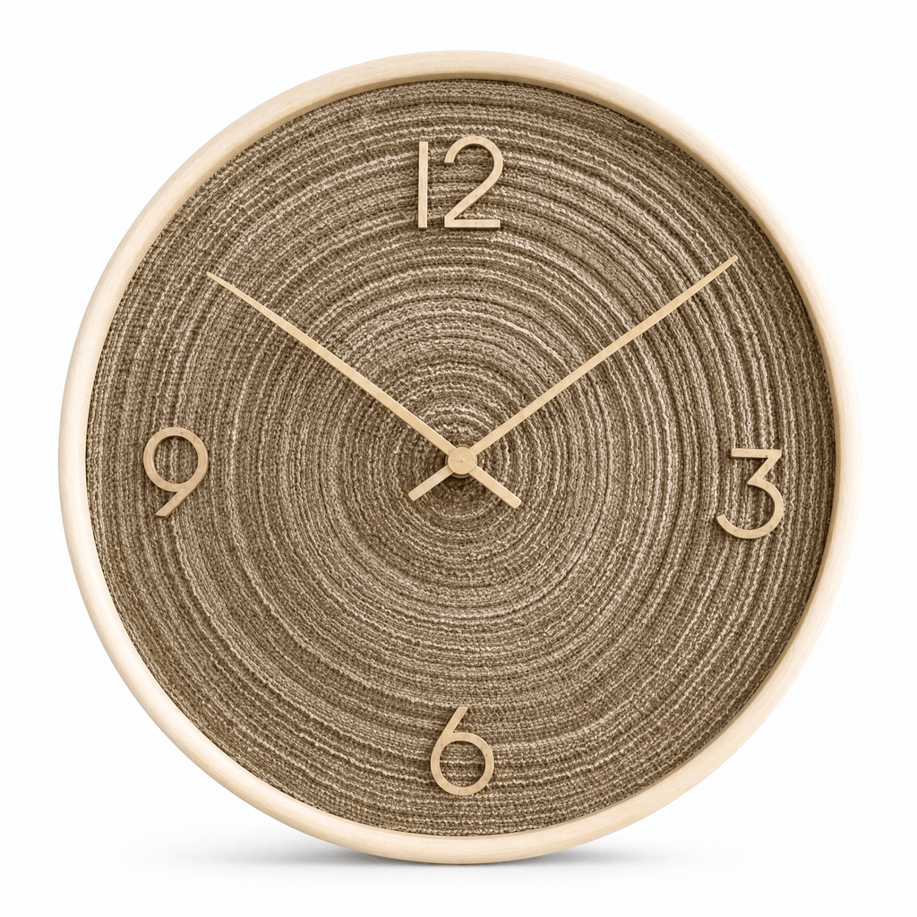 Royal Opera Light Brown / 30 cm Farmhouse Roman Numerals Wall Clock