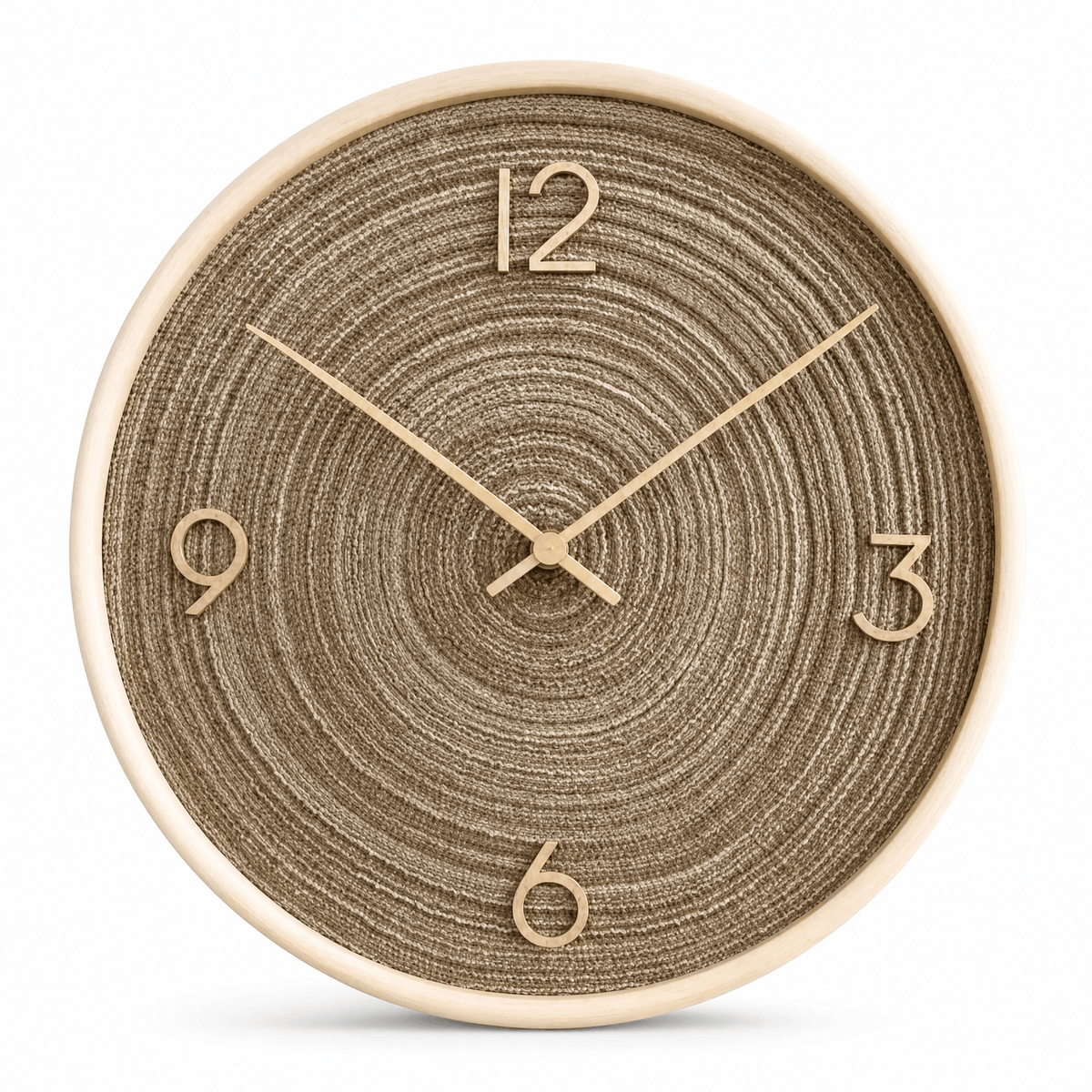 Royal Opera Light Brown / 30 cm Farmhouse Roman Numerals Wall Clock