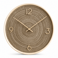 Royal Opera Light Brown / 30 cm Farmhouse Roman Numerals Wall Clock
