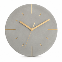 Royal Opera Light Grey Minimalist Living Room Wall Clock