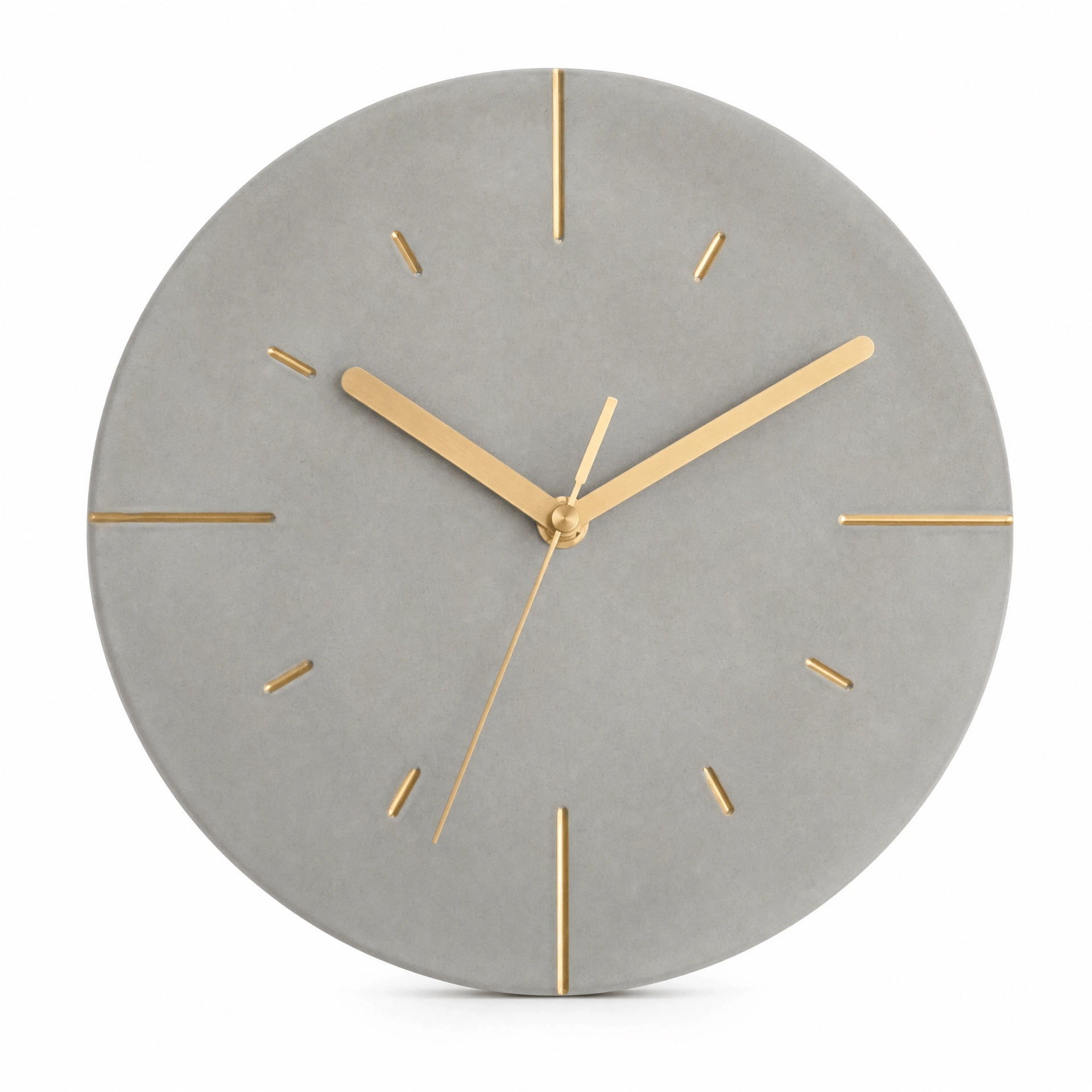 Royal Opera Light Grey Minimalist Living Room Wall Clock