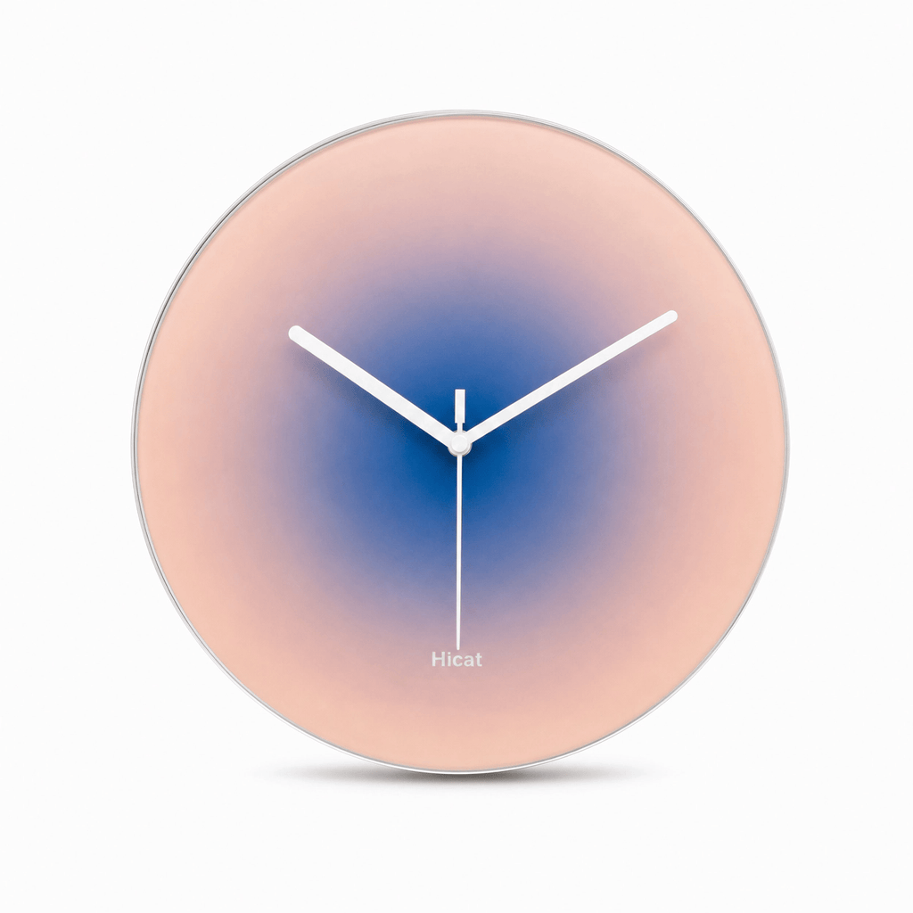 Royal Opera Light Purple Minimalist Scandinavian Wall Clock Silent