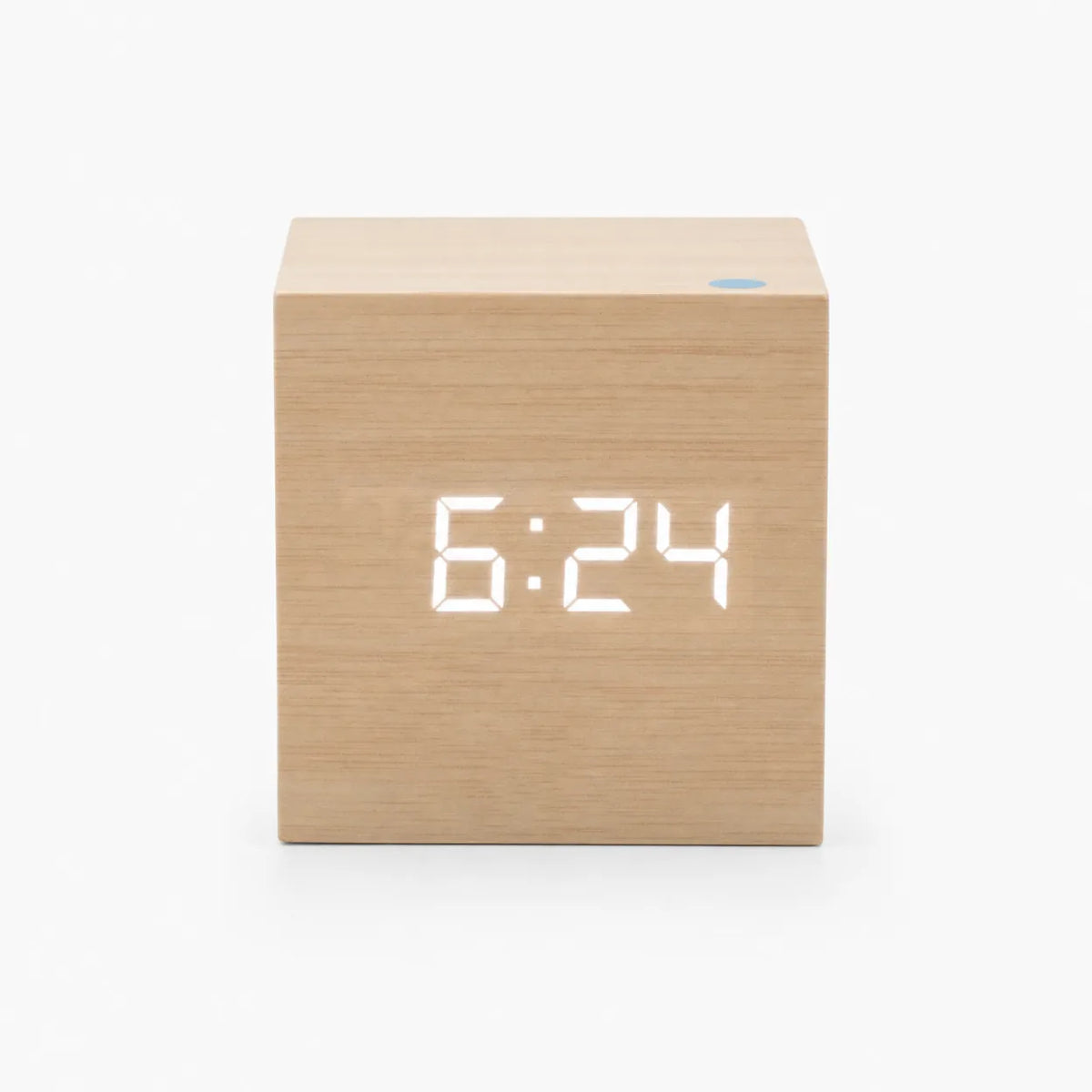 Royal Opera Light Wood Digital Alarm Clock USB Charging Snooze