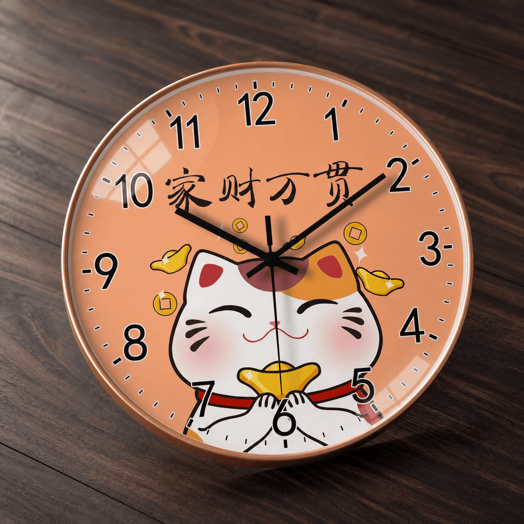 Royal Opera Maneki Cat Wall Clock