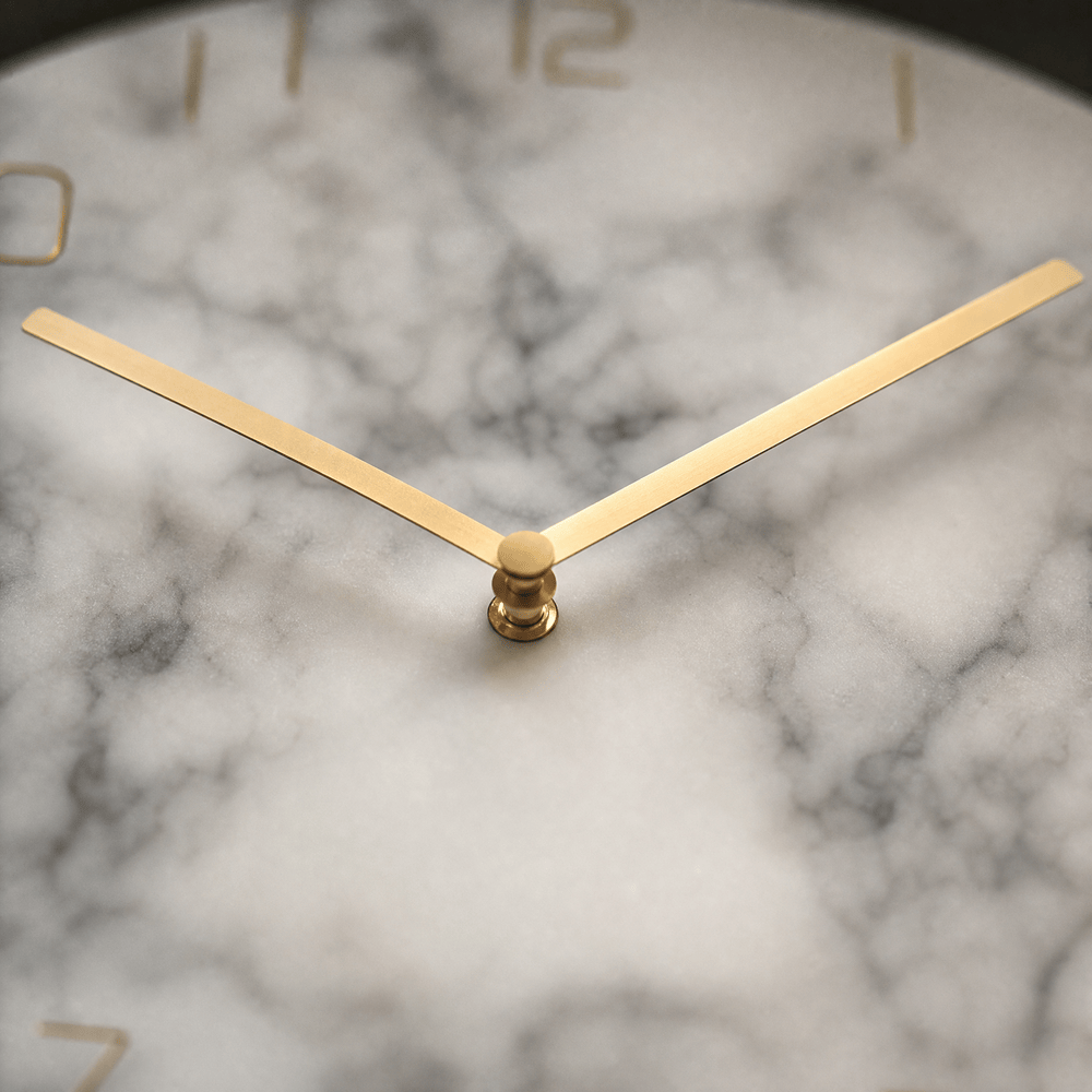Royal Opera Marble Effect Silent Wall Clock