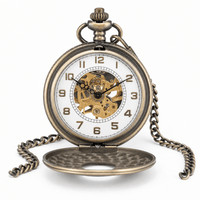 Royal Opera Mechanical Engraved Pocket Watch For Men