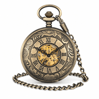 Royal Opera Mechanical Engraved Pocket Watch For Men