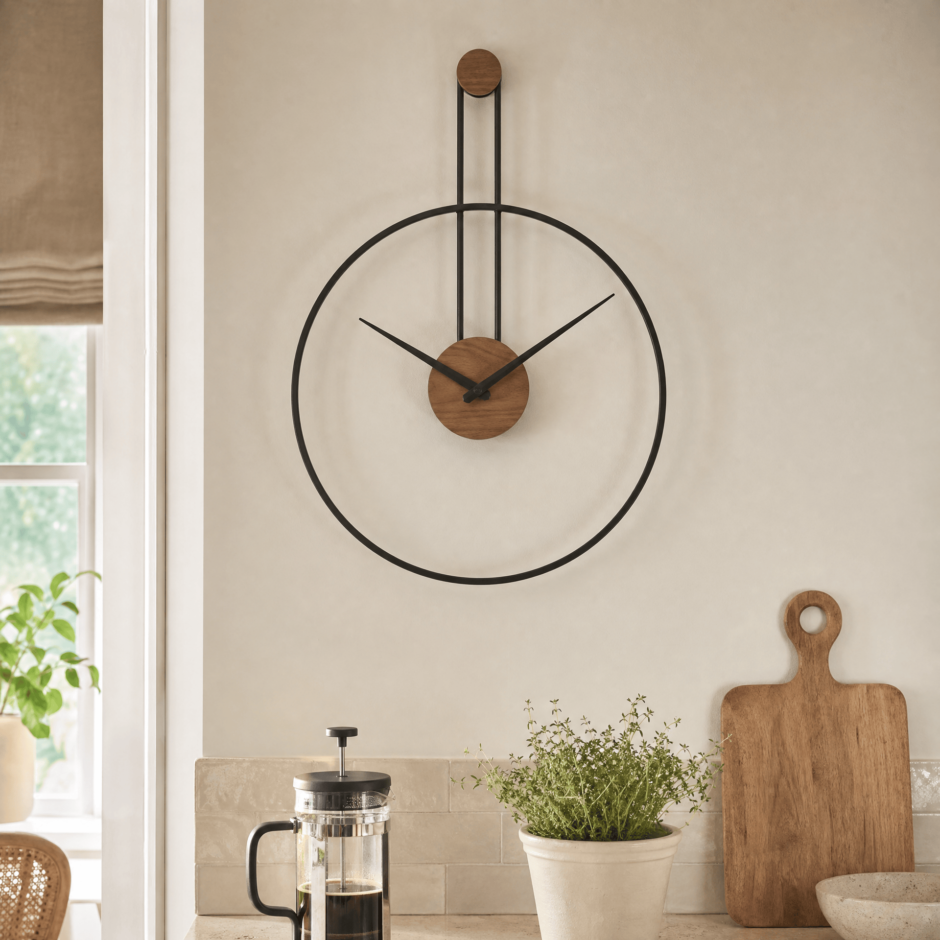 Royal Opera Minimalist Open Frame Wall Clock