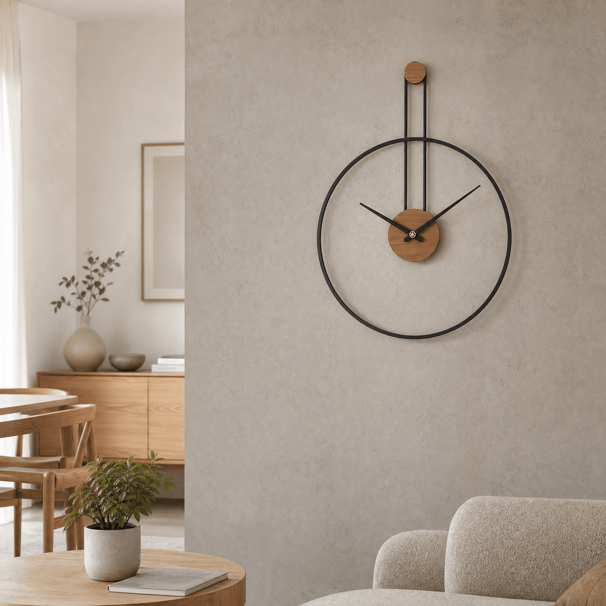 Royal Opera Minimalist Open Frame Wall Clock