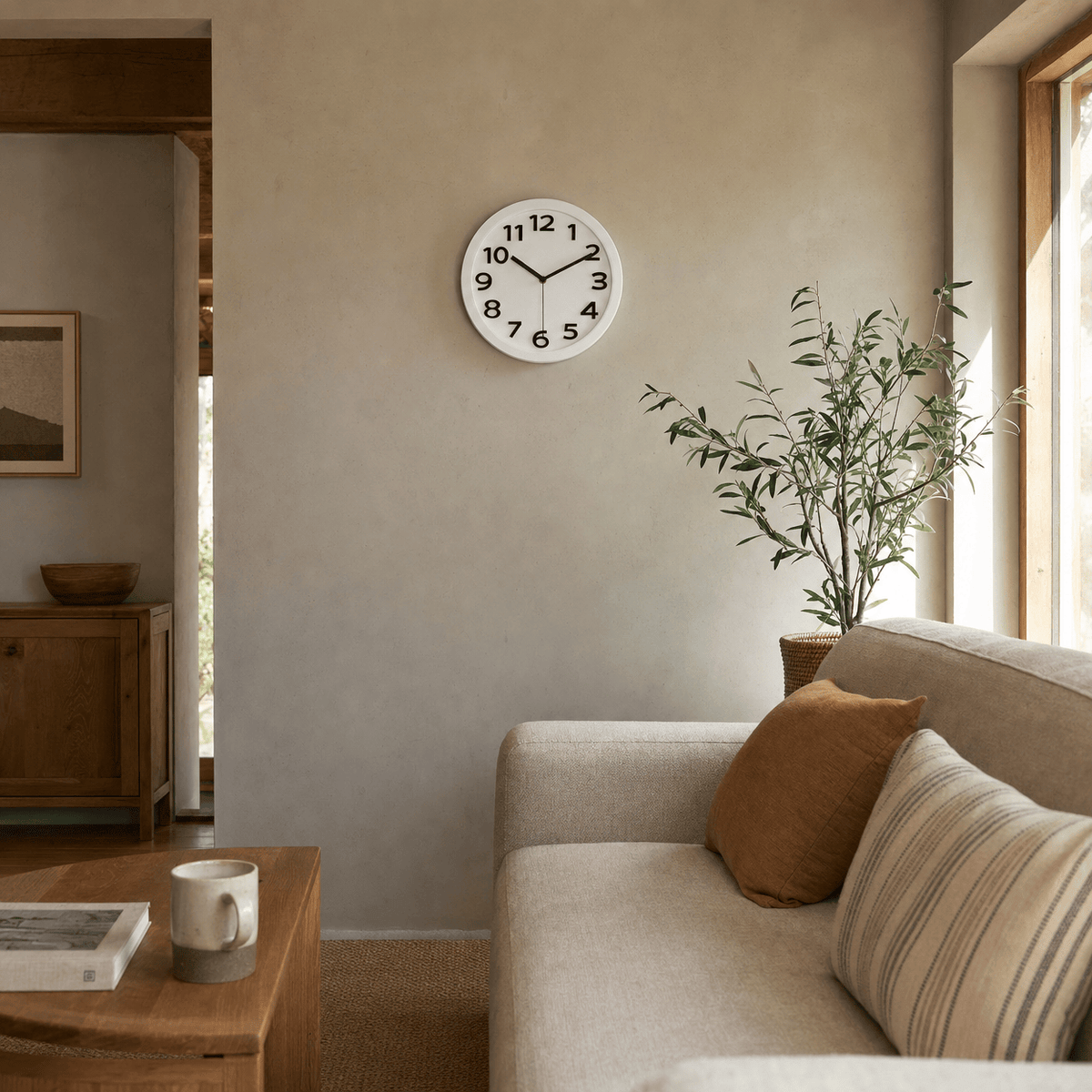 Royal Opera Minimalist Silent Wall Clock Easy Read