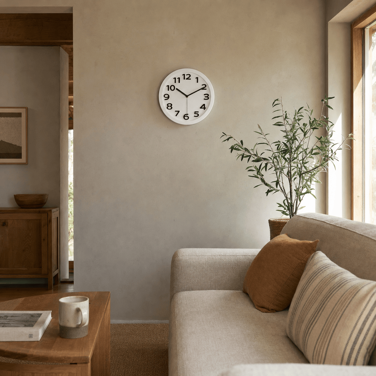 Royal Opera Minimalist Silent Wall Clock Easy Read