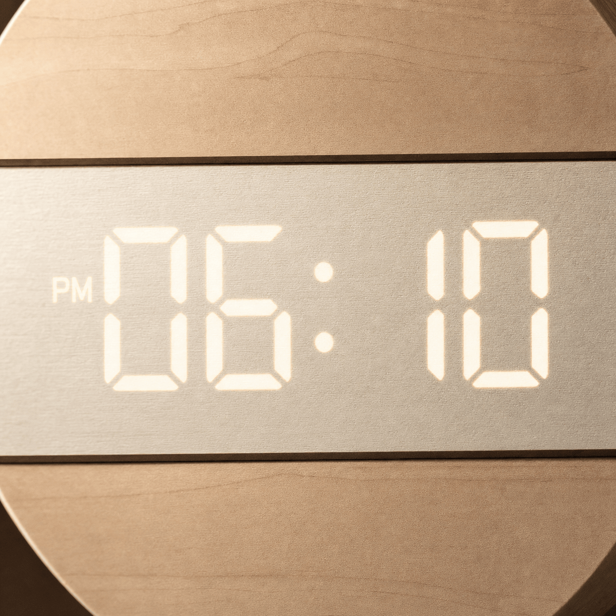 Royal Opera Minimalist Wooden Clock LED Display