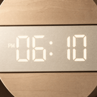 Royal Opera Minimalist Wooden Clock LED Display