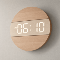 Royal Opera Minimalist Wooden Clock LED Display