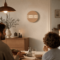 Royal Opera Minimalist Wooden Clock LED Display