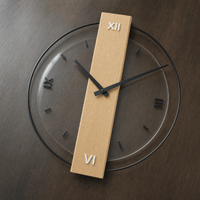Royal Opera Minimalist Wooden Wall Clock Silent