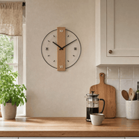 Royal Opera Minimalist Wooden Wall Clock Silent