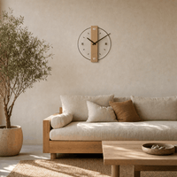 Royal Opera Minimalist Wooden Wall Clock Silent