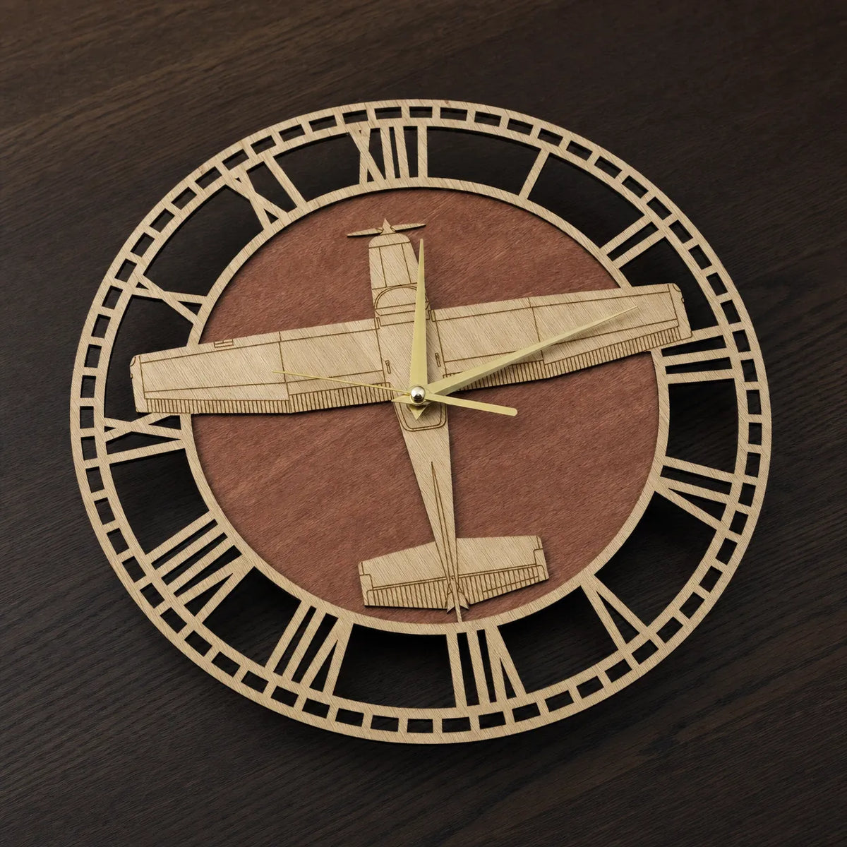 Royal Opera Modern Airplane Motif Wall Clock