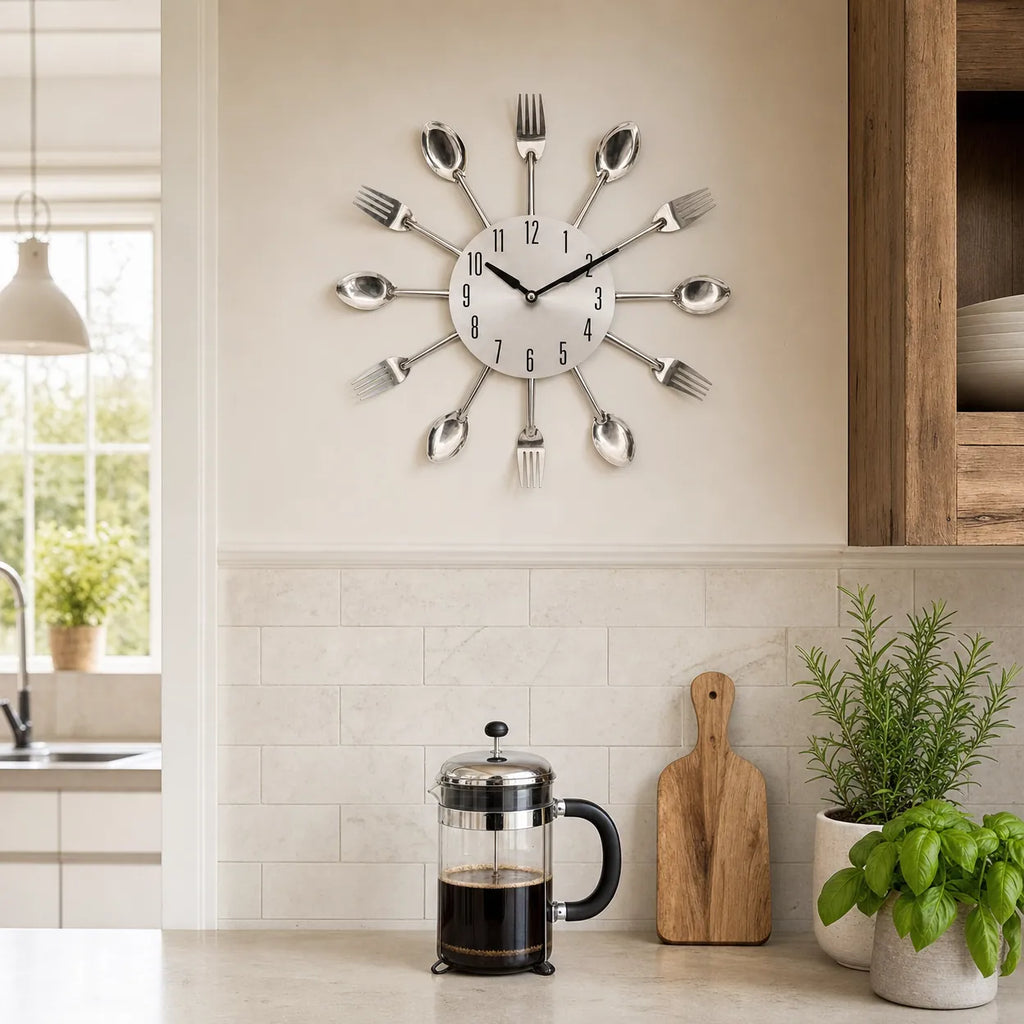 Royal Opera Modern Kitchen Clock Silent Movement