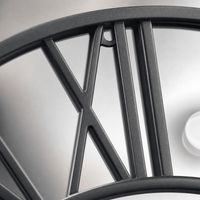 Royal Opera Modern Mirrored Wall Clock Silent