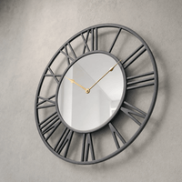 Royal Opera Modern Mirrored Wall Clock Silent