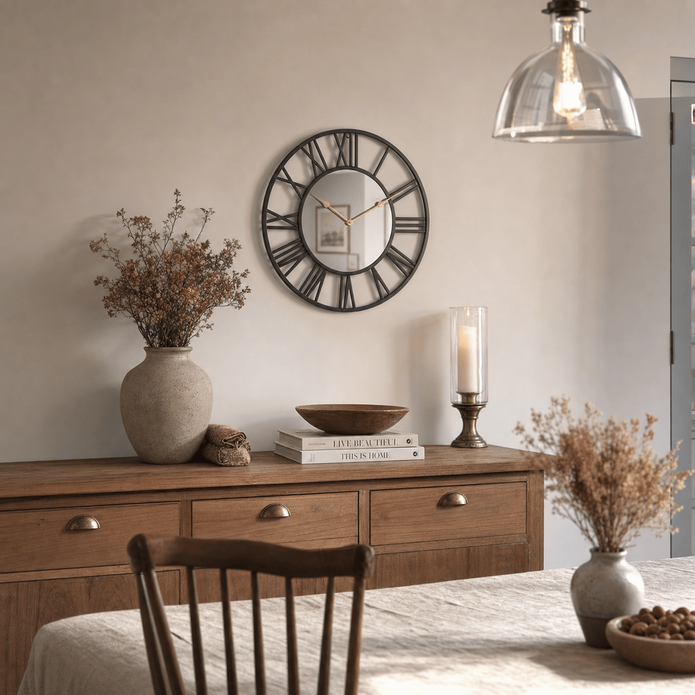 Royal Opera Modern Mirrored Wall Clock Silent