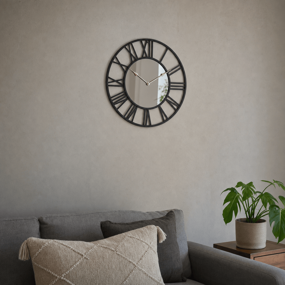 Royal Opera Modern Mirrored Wall Clock Silent