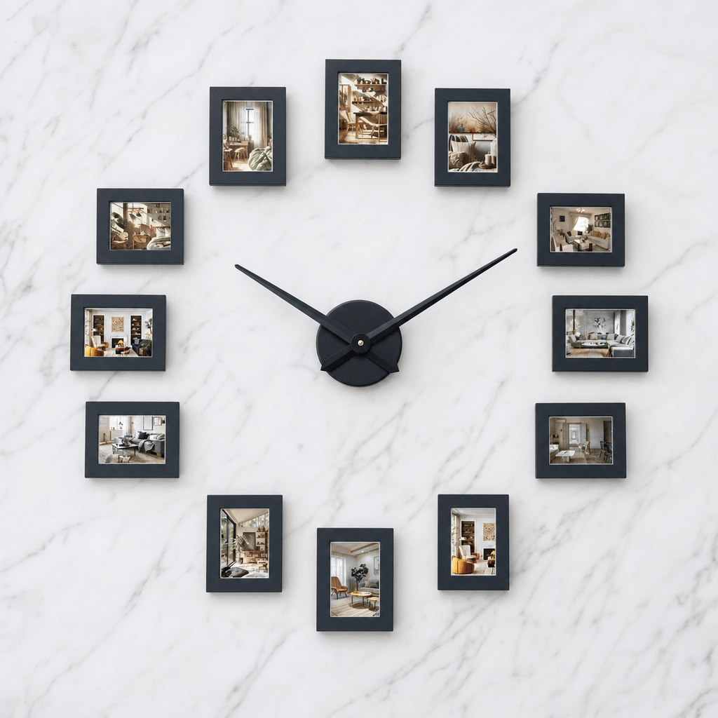 Royal Opera Modern Photo Frame Wall Clock