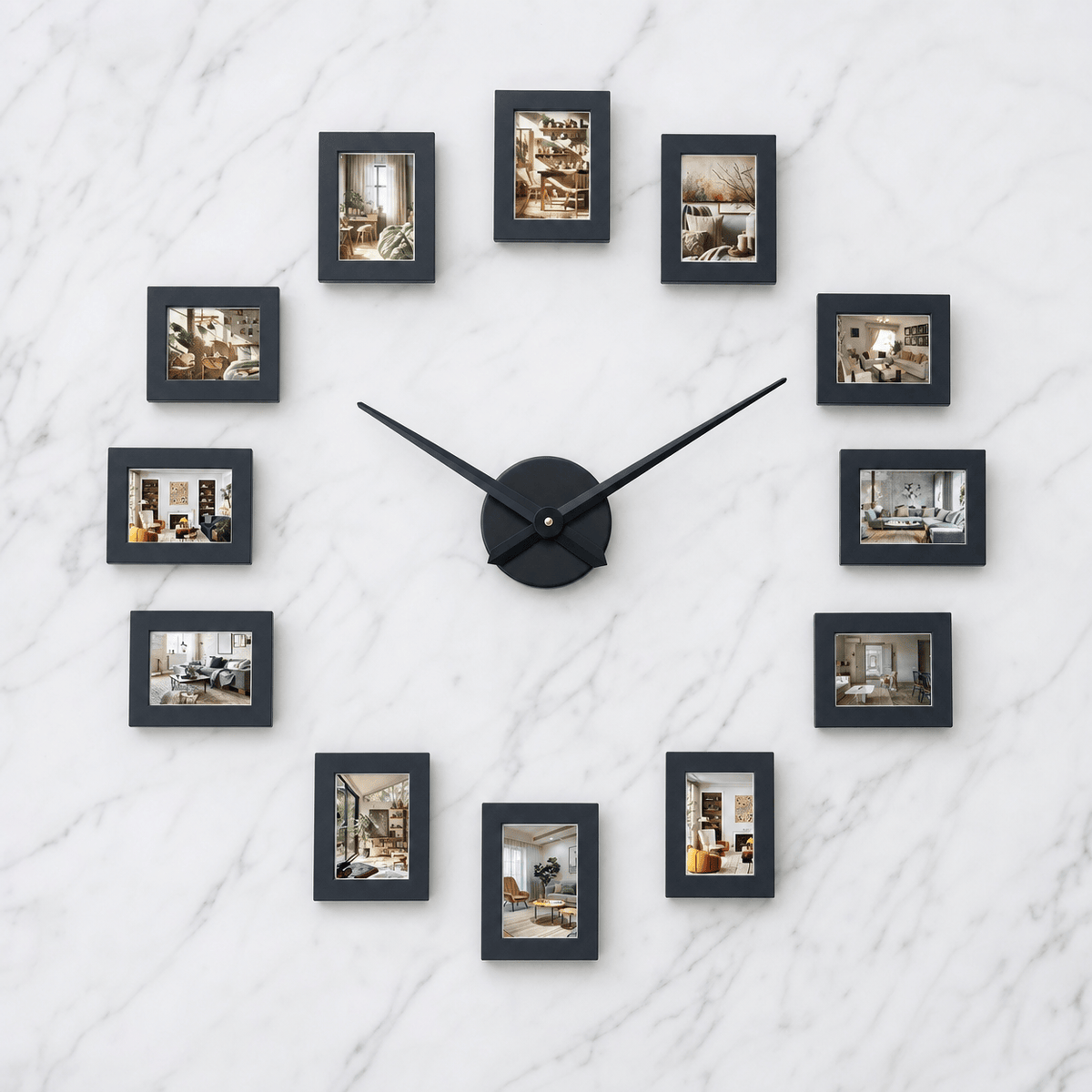 Royal Opera Modern Photo Frame Wall Clock