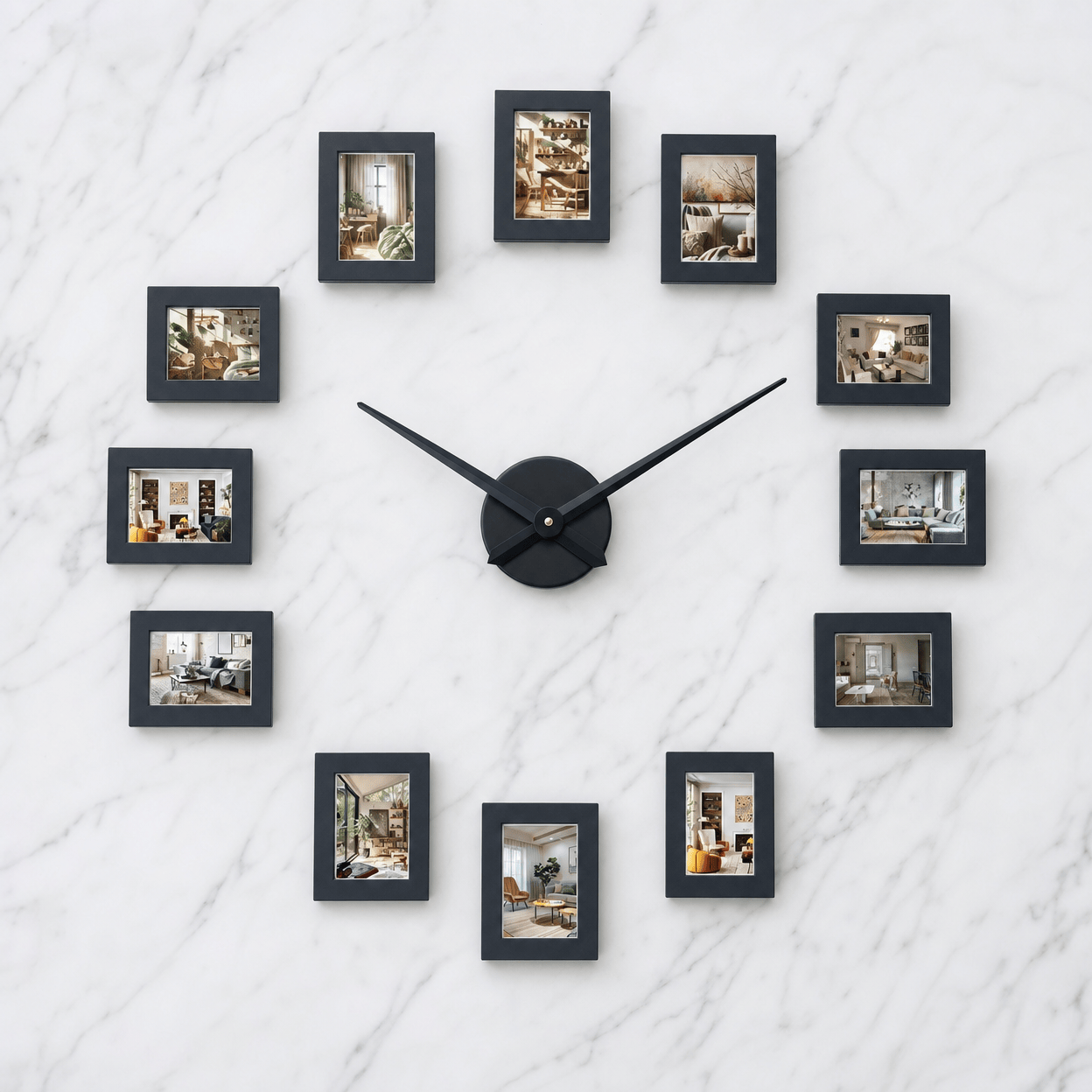 Royal Opera Modern Photo Frame Wall Clock