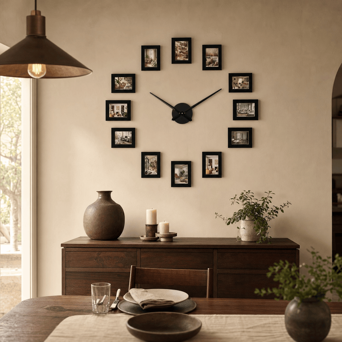 Royal Opera Modern Photo Frame Wall Clock