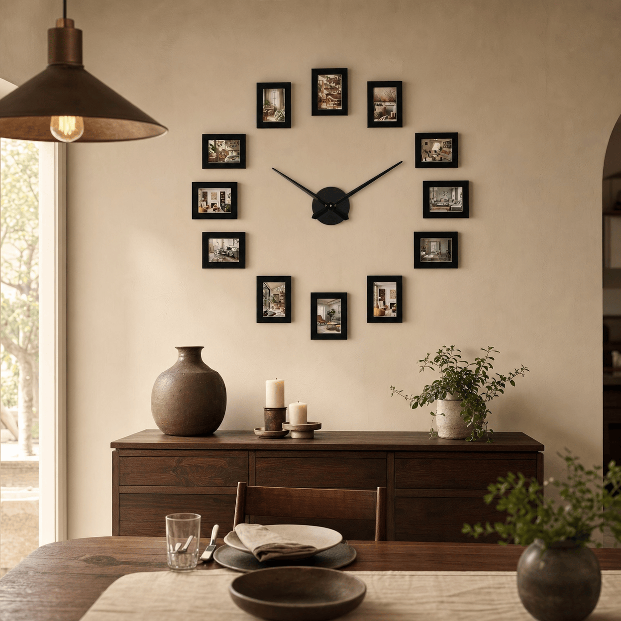 Royal Opera Modern Photo Frame Wall Clock