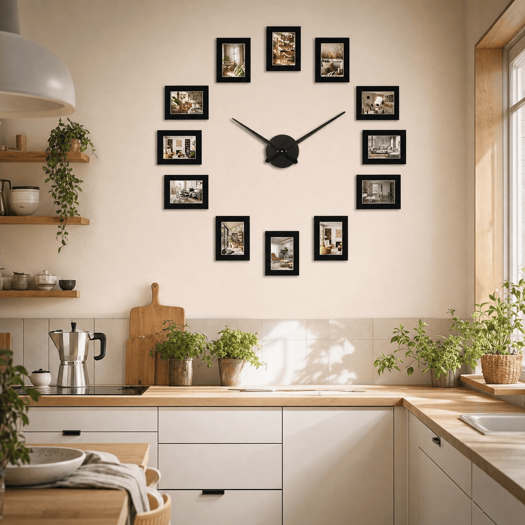 Royal Opera Modern Photo Frame Wall Clock
