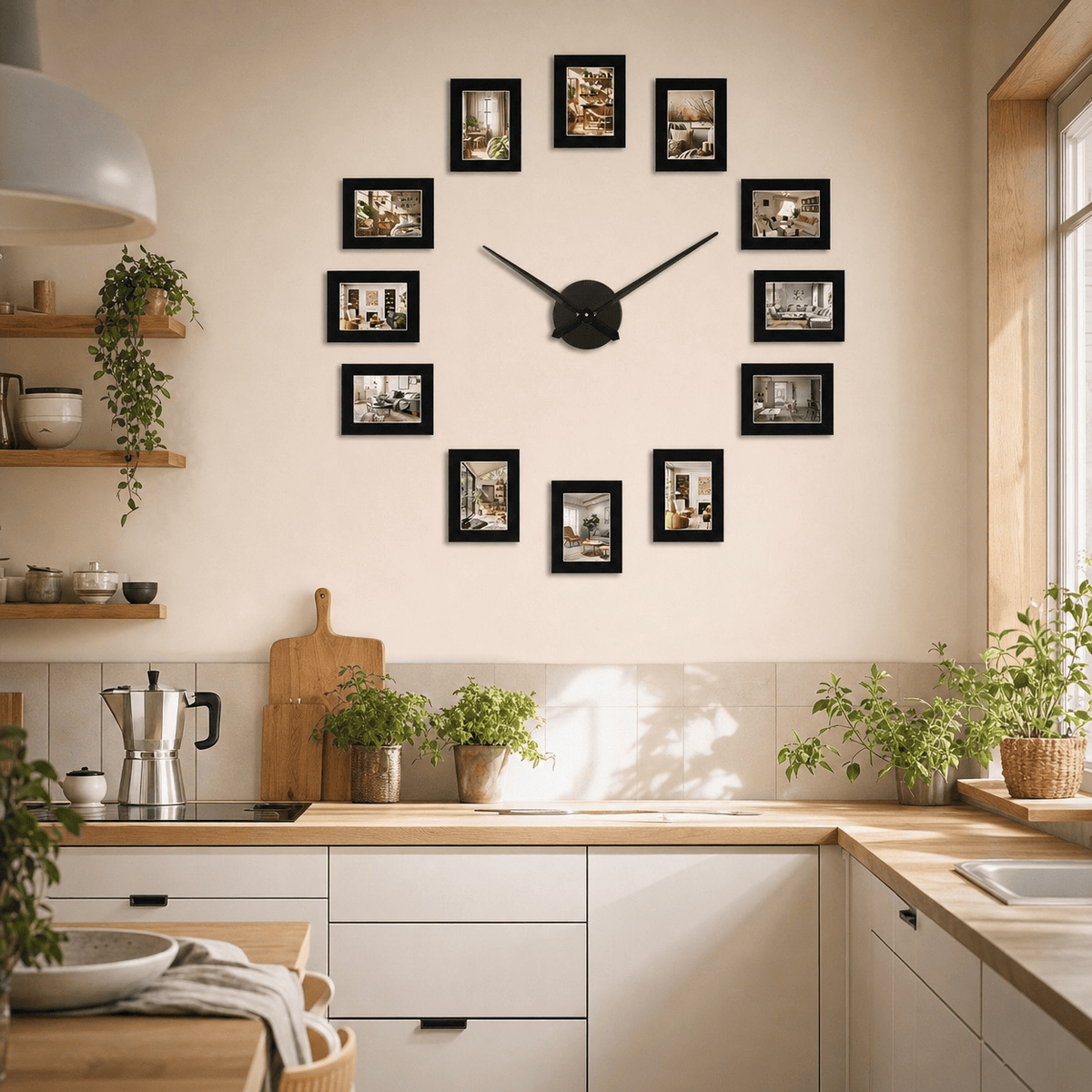 Royal Opera Modern Photo Frame Wall Clock