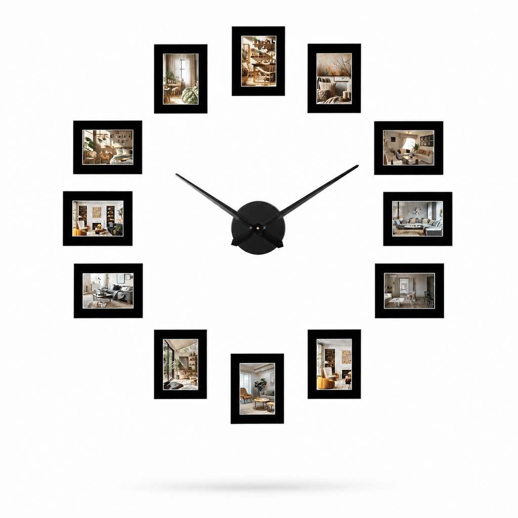 Royal Opera Modern Photo Frame Wall Clock